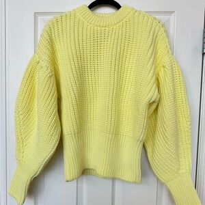 Zara Pastel Yellow Knit Sweater